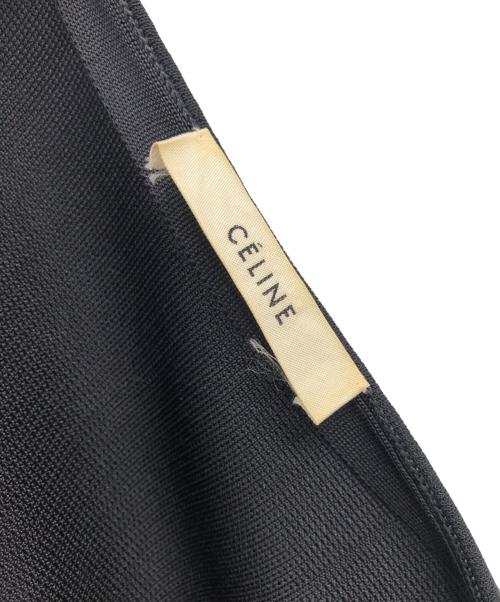 CELINE（セリーヌ）CELINE (セリーヌ) 半袖ニットブラウス ネイビー サイズ:XSの古着・服飾アイテム