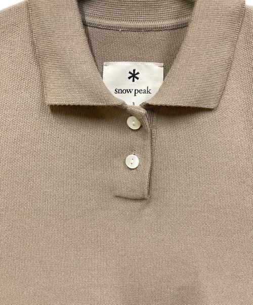 Snow peak（スノーピーク）Snow peak (スノーピーク) PE DRY POLO DRESS ベージュ サイズ:SIZE Lの古着・服飾アイテム