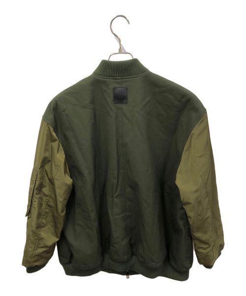 LOEWE（ロエベ）LOEWE (ロエベ) ボンバージャケット グリーン サイズ:32の古着・服飾アイテム