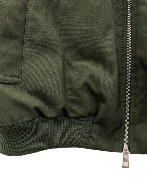 LOEWE（ロエベ）LOEWE (ロエベ) ボンバージャケット グリーン サイズ:32の古着・服飾アイテム
