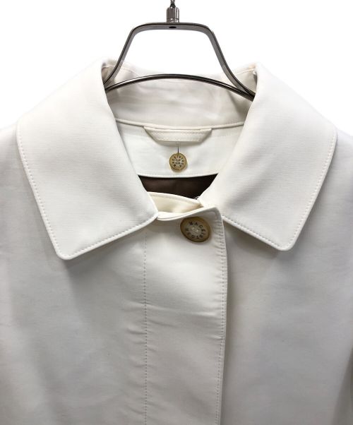 MACKINTOSH LONDON（マッキントッシュ ロンドン）MACKINTOSH LONDON (マッキントッシュ ロンドン) ステンカラーコート ホワイト サイズ:38の古着・服飾アイテム