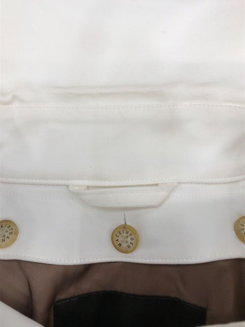 MACKINTOSH LONDON（マッキントッシュ ロンドン）MACKINTOSH LONDON (マッキントッシュ ロンドン) ステンカラーコート ホワイト サイズ:38の古着・服飾アイテム