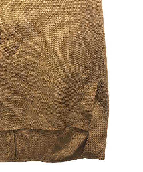 LOUNIE（ルーニー）LOUNIE (ルーニー) Vネックブラウス ブラウン サイズ:38の古着・服飾アイテム