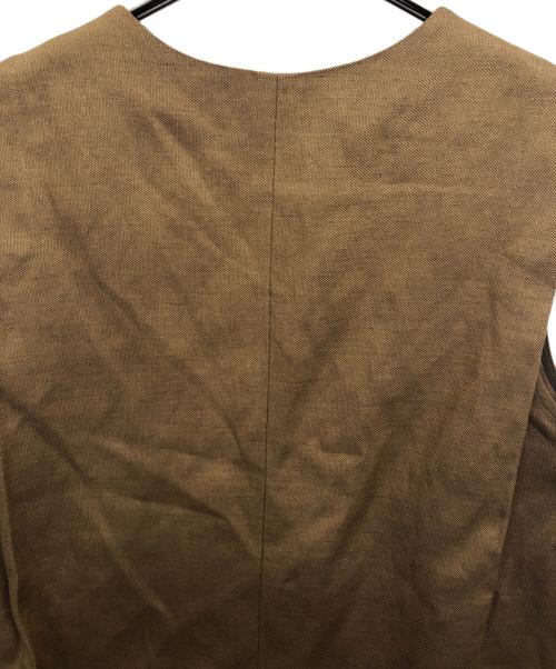 LOUNIE（ルーニー）LOUNIE (ルーニー) Vネックブラウス ブラウン サイズ:38の古着・服飾アイテム