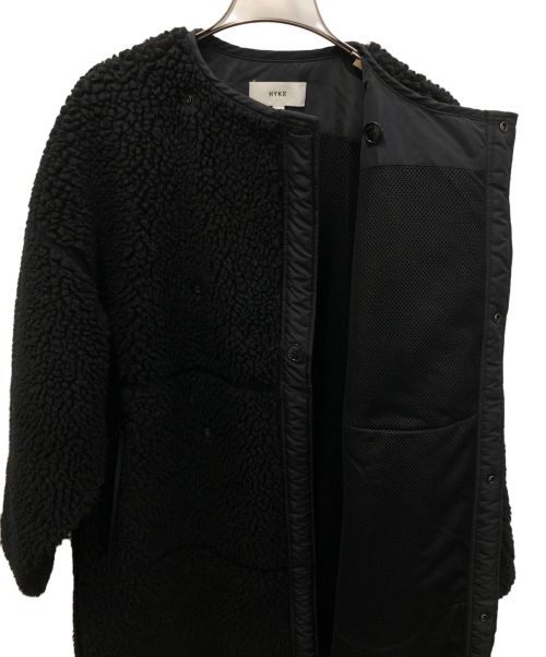 HYKE（ハイク）HYKE (ハイク) FAUX SHEARLING COAT ブラック サイズ:1の古着・服飾アイテム