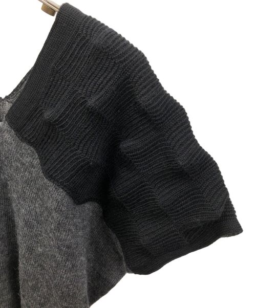 JUNYA WATANABE COMME des GARCONS（(ジュンヤワタナベ コムデギャルソン）JUNYA WATANABE COMME des GARCONS (ジュンヤワタナベ コムデギャルソン) ドッキングニットベスト ブラック サイズ:Sの古着・服飾アイテム