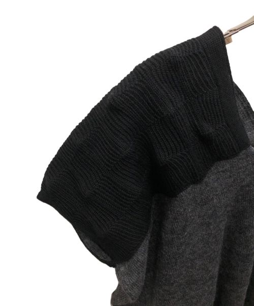 JUNYA WATANABE COMME des GARCONS（(ジュンヤワタナベ コムデギャルソン）JUNYA WATANABE COMME des GARCONS (ジュンヤワタナベ コムデギャルソン) ドッキングニットベスト ブラック サイズ:Sの古着・服飾アイテム