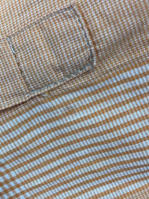 Christian Dior Sports（クリスチャン ディオールスポーツ）Christian Dior Sports (クリスチャン ディオールスポーツ) チェックシャツ オレンジ サイズ:Mの古着・服飾アイテム