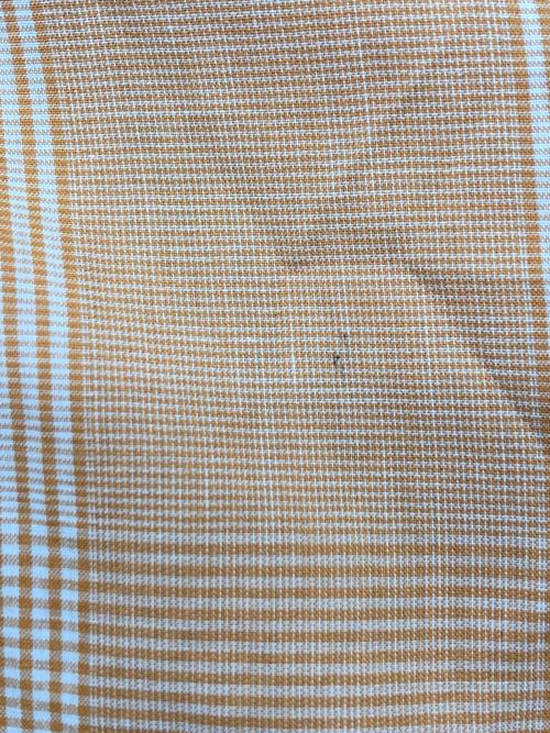 Christian Dior Sports（クリスチャン ディオールスポーツ）Christian Dior Sports (クリスチャン ディオールスポーツ) チェックシャツ オレンジ サイズ:Mの古着・服飾アイテム