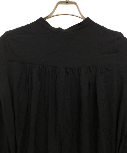 sara mallika（サラマリカ）sara mallika (サラマリカ) RAYON JACQUARD SOLID DRESS ブラック サイズ:記載なしの古着・服飾アイテム
