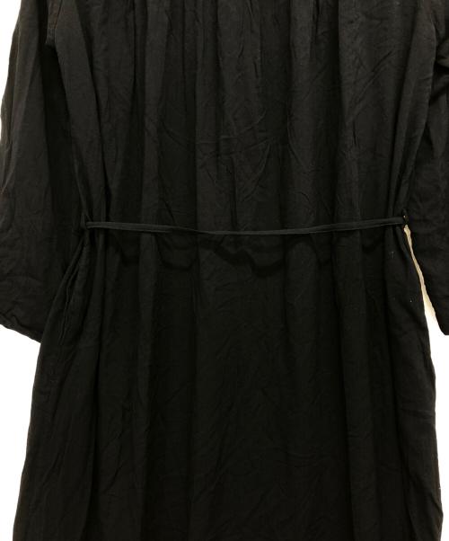 sara mallika（サラマリカ）sara mallika (サラマリカ) RAYON JACQUARD SOLID DRESS ブラック サイズ:記載なしの古着・服飾アイテム