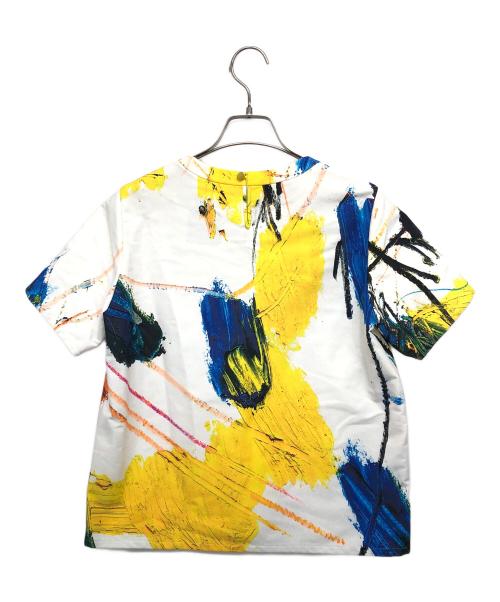 TARO HORIUCHI（タロウホリウチ）TARO HORIUCHI (タロウホリウチ) UNITED TOKYO (ユナイテッドトーキョー) アートプリントブラウス ホワイト サイズ:2の古着・服飾アイテム