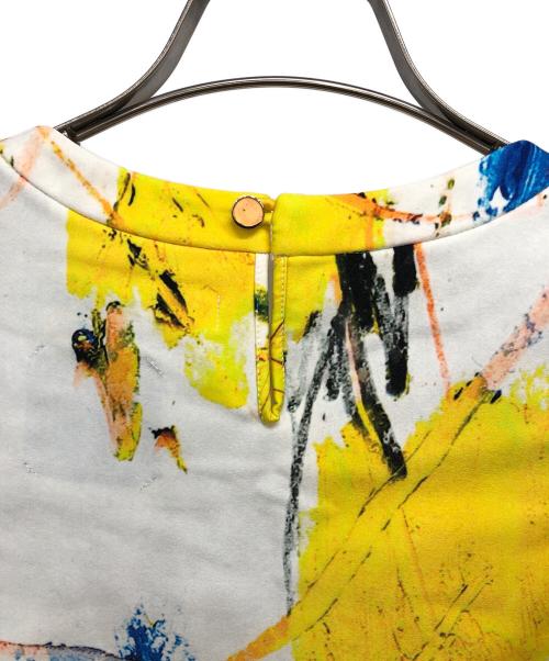 TARO HORIUCHI（タロウホリウチ）TARO HORIUCHI (タロウホリウチ) UNITED TOKYO (ユナイテッドトーキョー) アートプリントブラウス ホワイト サイズ:2の古着・服飾アイテム