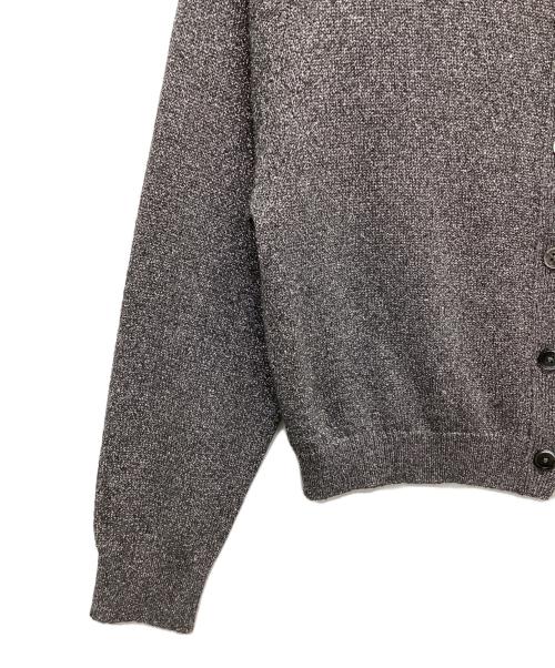 NOLLEY'S（ノーリーズ）NOLLEY'S (ノーリース) ブリリーノラメクルーネックカーディガン グレー サイズ:38の古着・服飾アイテム