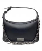 CHARLES & KEITH×bothチャールズアンドキース×ボース）の古着「ジュールレザーチェーンエンベリッシュドバッグ」｜ブラック