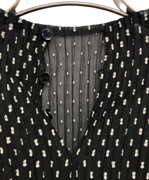 SPECCHIO（スペッチオ）SPECCHIO (スペッチオ) プリーツワンピース ブラック サイズ:40の古着・服飾アイテム