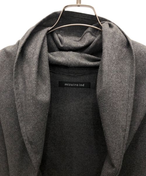 mizuiro-ind（ミズイロインド）mizuiro-ind (ミズイロインド) ガウンコート グレー サイズ:記載なしの古着・服飾アイテム