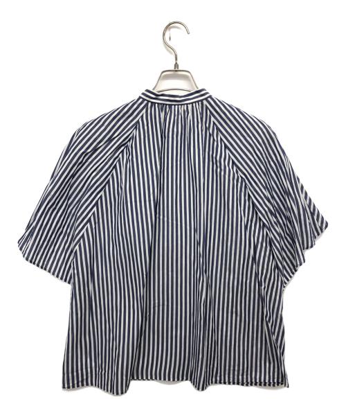 TOMORROW LAND（トゥモローランド）TOMORROW LAND (トゥモローランド) ストライプブラウス ブルー サイズ:36の古着・服飾アイテム