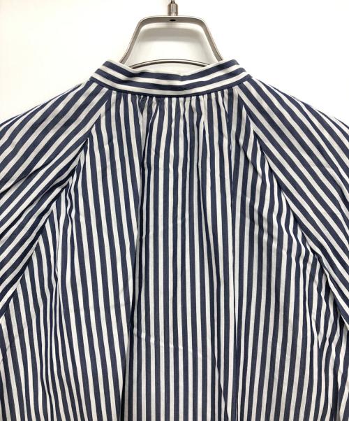 TOMORROW LAND（トゥモローランド）TOMORROW LAND (トゥモローランド) ストライプブラウス ブルー サイズ:36の古着・服飾アイテム