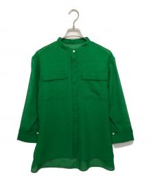 Ameri（アメリ）の古着「MEDI NATURAL LIKE OVER SIZE SHIRT」｜グリーン