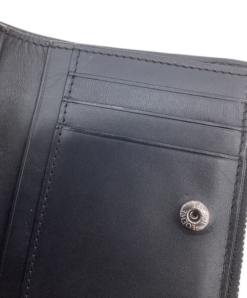 LOEWE（ロエベ）LOEWE (ロエベ) パズル スリム コンパクトウォレット ブラックの古着・服飾アイテム