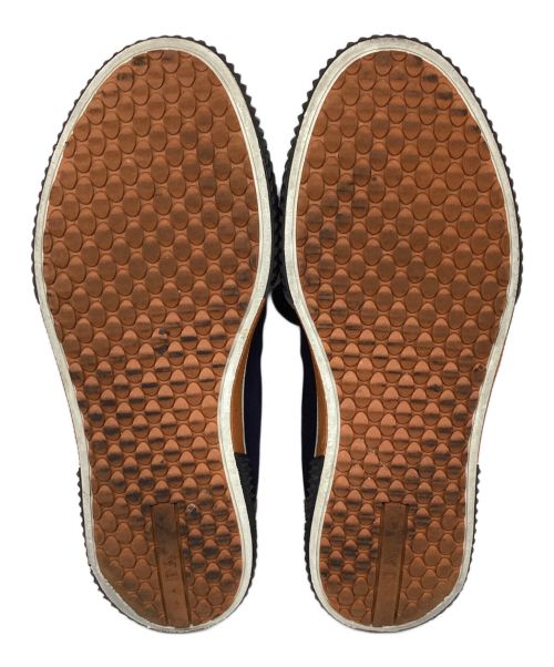 PRADA（プラダ）PRADA (プラダ) ローカットスニーカー ネイビー×ブラウン サイズ:9の古着・服飾アイテム