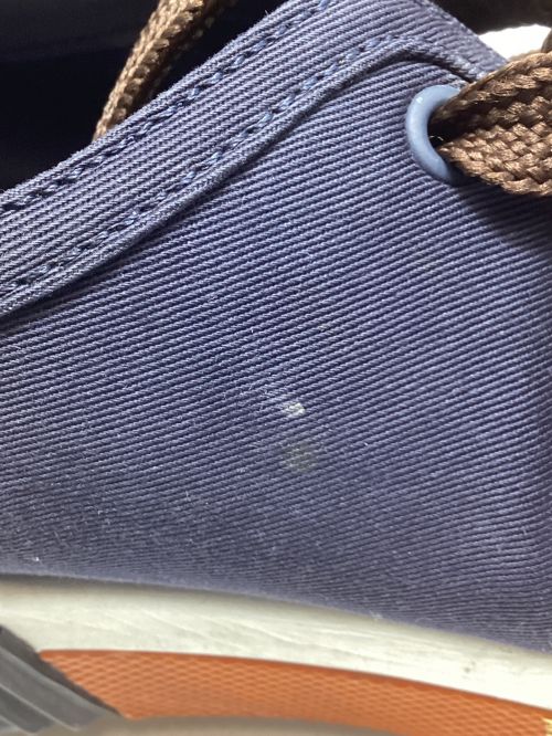 PRADA（プラダ）PRADA (プラダ) ローカットスニーカー ネイビー×ブラウン サイズ:9の古着・服飾アイテム