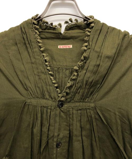 KAPITAL（キャピタル）KAPITAL (キャピタル) タッセルコットンブラウス オリーブ サイズ:XSの古着・服飾アイテム