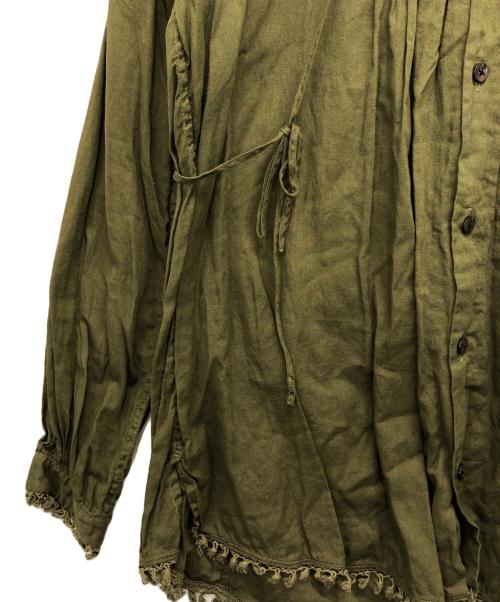 KAPITAL（キャピタル）KAPITAL (キャピタル) タッセルコットンブラウス オリーブ サイズ:XSの古着・服飾アイテム