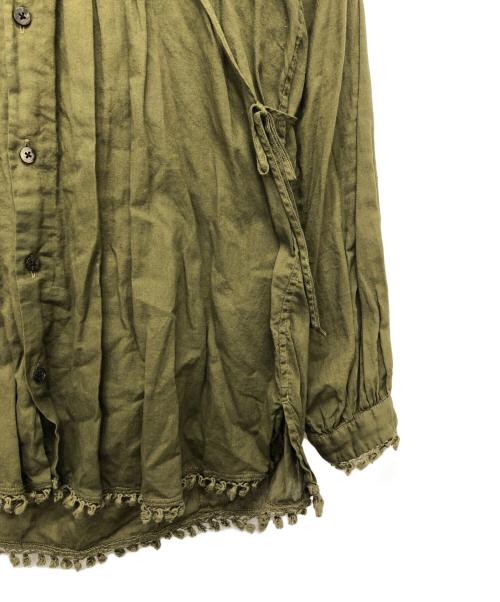 KAPITAL（キャピタル）KAPITAL (キャピタル) タッセルコットンブラウス オリーブ サイズ:XSの古着・服飾アイテム