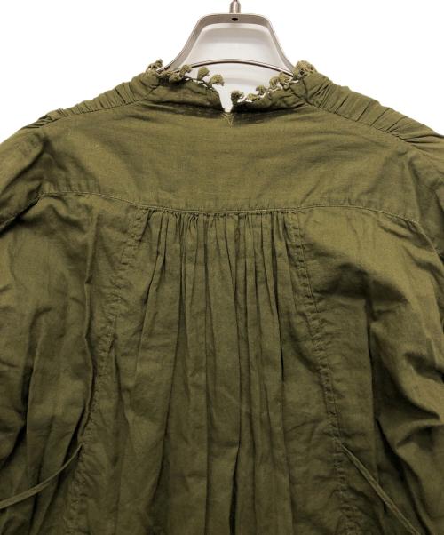 KAPITAL（キャピタル）KAPITAL (キャピタル) タッセルコットンブラウス オリーブ サイズ:XSの古着・服飾アイテム