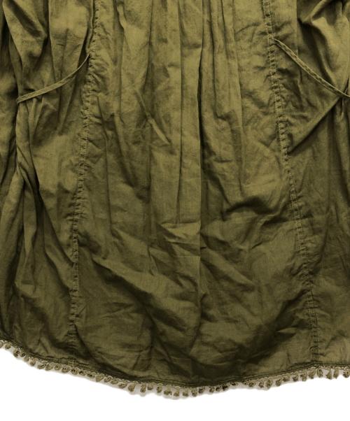 KAPITAL（キャピタル）KAPITAL (キャピタル) タッセルコットンブラウス オリーブ サイズ:XSの古着・服飾アイテム