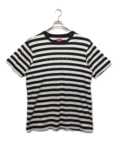 SUPREME（シュプリーム）SUPREME (シュプリーム) Bar Stripe Tee/ボーダーTシャツ ブラック サイズ:XLの古着・服飾アイテム
