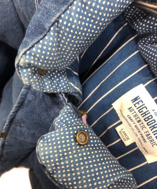 NEIGHBORHOOD（ネイバーフッド）NEIGHBORHOOD (ネイバーフッド) デニムダウンジャケット インディゴ サイズ:Lの古着・服飾アイテム