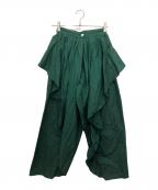 KENZOケンゾー）の古着「変形フリルパンツ」｜グリーン