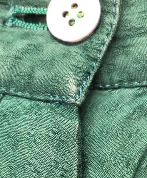 KENZO（ケンゾー）KENZO (ケンゾー) 変形フリルパンツ グリーン サイズ:Mの古着・服飾アイテム