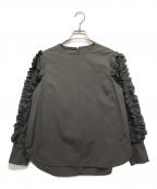 trefleトレフル）の古着「ホイップブラウス」｜オリーブ