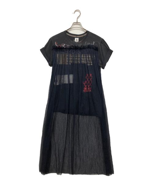 YuumiARIA（ユウミアリア）YuumiARIA (ユウミアリア) カットソーワンピース グレー サイズ:Fの古着・服飾アイテム