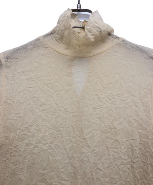 RIM.ARK（リムアーク）RIM.ARK (リムアーク) Fold memory tight top ベージュ サイズ:36の古着・服飾アイテム