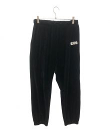 TTT MSW（ティー モダンストリートウェア）の古着「Velours Easy Pants」｜ブラック