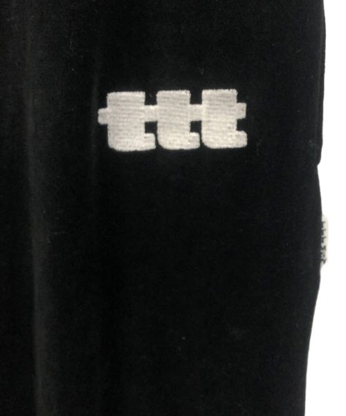 TTT MSW（ティー モダンストリートウェア）TTT MSW (ティー) Velours Easy Pants ブラック サイズ:Mの古着・服飾アイテム