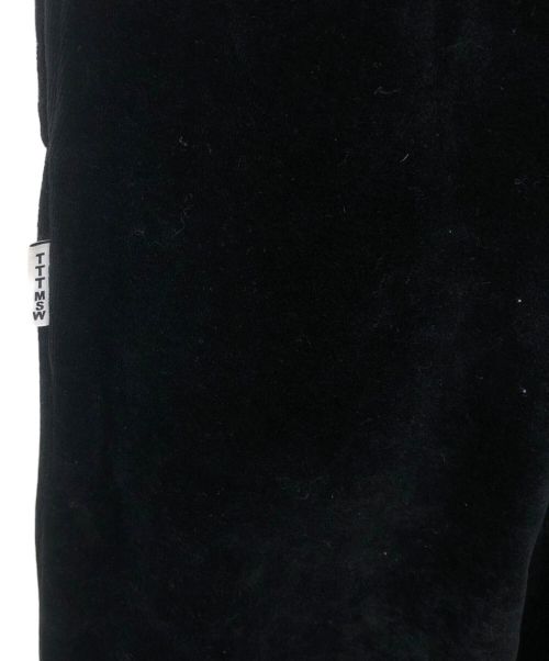 TTT MSW（ティー モダンストリートウェア）TTT MSW (ティー) Velours Easy Pants ブラック サイズ:Mの古着・服飾アイテム