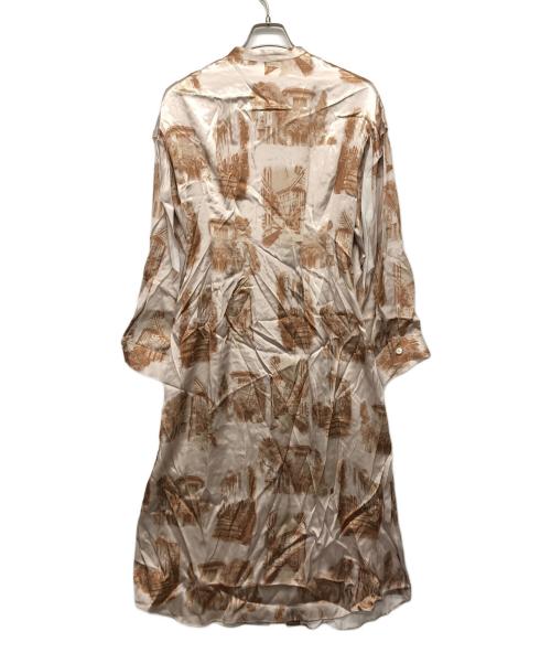 LE CIEL BLEU（ルシェルブルー）LE CIEL BLEU (ルシェルブルー) Landscape Print Dress ベージュ サイズ:Sの古着・服飾アイテム