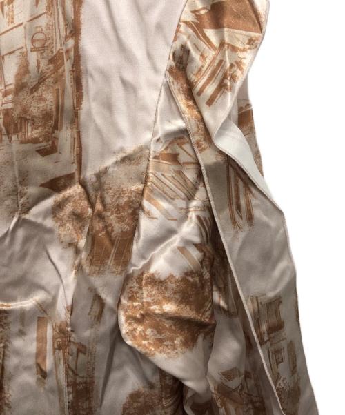 LE CIEL BLEU（ルシェルブルー）LE CIEL BLEU (ルシェルブルー) Landscape Print Dress ベージュ サイズ:Sの古着・服飾アイテム