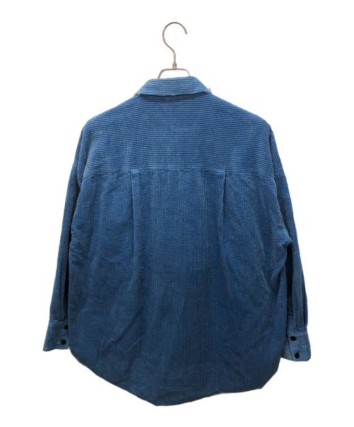 pastel d occitanie（パステル ドクシタニ）pastel d occitanie (パステル ドクシタニ) コーデュロイシャツ ブルー サイズ:１の古着・服飾アイテム