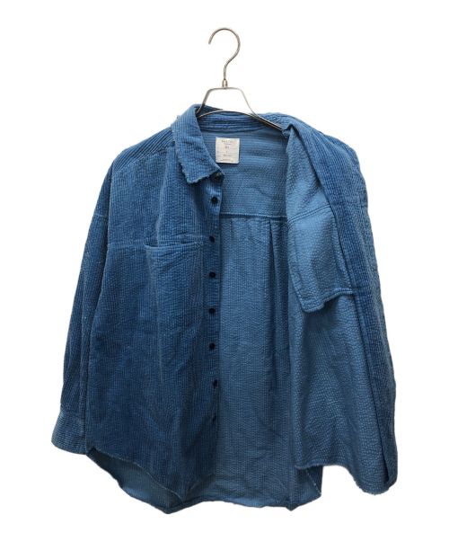 pastel d occitanie（パステル ドクシタニ）pastel d occitanie (パステル ドクシタニ) コーデュロイシャツ ブルー サイズ:１の古着・服飾アイテム
