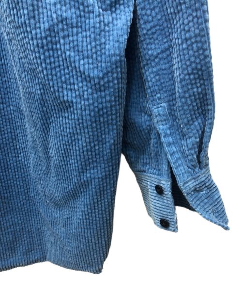 pastel d occitanie（パステル ドクシタニ）pastel d occitanie (パステル ドクシタニ) コーデュロイシャツ ブルー サイズ:１の古着・服飾アイテム