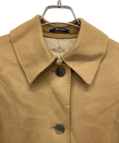 Aquascutum（アクアスキュータム）Aquascutum (アクアスキュータム) カシミヤブレンドコート ブラウン サイズ:表記無しの古着・服飾アイテム