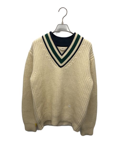 tory sport（トリースポーツ）tory sport (トリースポーツ) Vネックニット アイボリー サイズ:Sの古着・服飾アイテム