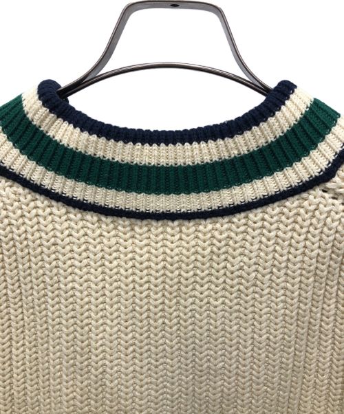 tory sport（トリースポーツ）tory sport (トリースポーツ) Vネックニット アイボリー サイズ:Sの古着・服飾アイテム